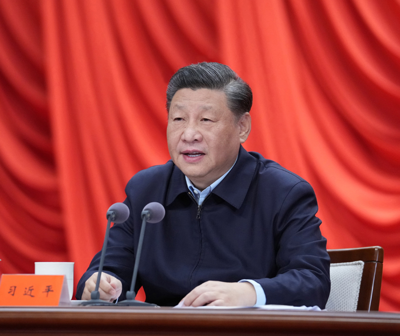 3月1日，2022年春季学期中央党校（国家行政学院）中青年干部培训班在中央党？。中共中央总书记、国家主席、中央军委主席习近平在开班式上宣布重要讲话。新华社记者 申宏 摄